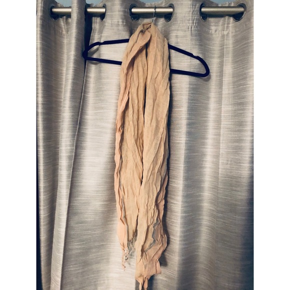 Sheer Beige Scarf - Picture 2 of 6